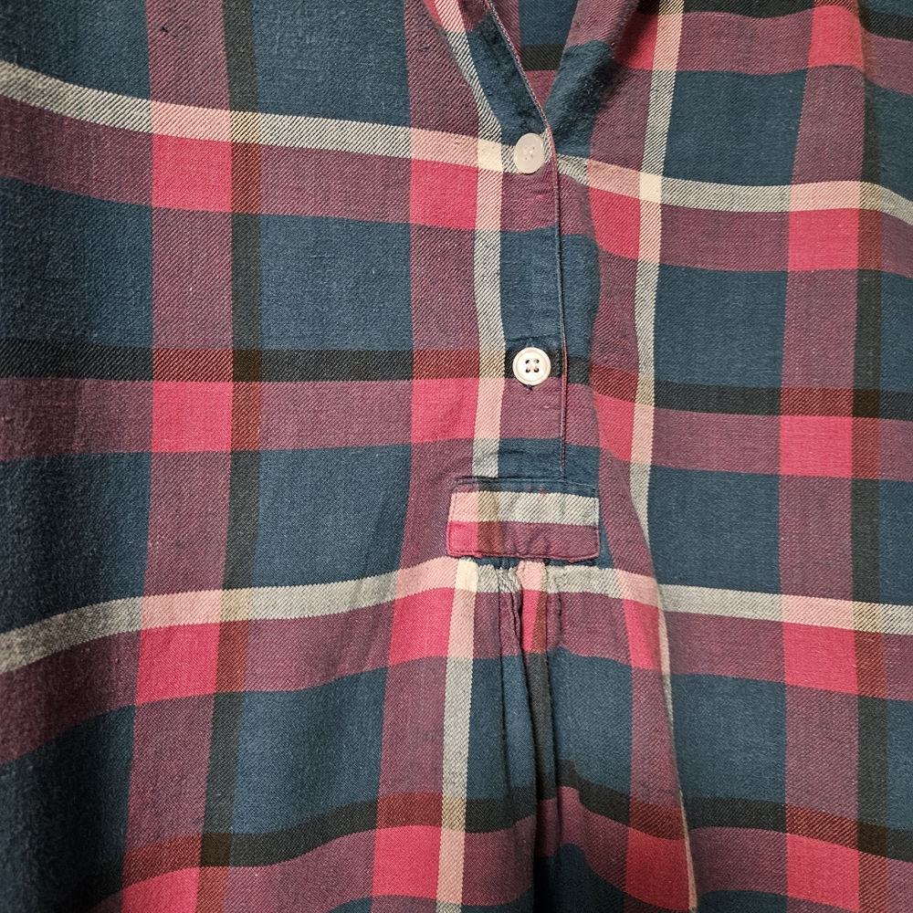 Vintage Victoria's Secret Pink and Blue Plaid Nightgown - Picture 2 of 7